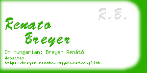 renato breyer business card